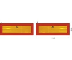 Elit Galiniai atšvaitai TW-P2/RR 101-01W-71 200x565 mm, 2 vnt.