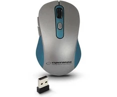 Belaidė pelė „Esperanza EM131B“, 2,4 GHz, 6D, optinė, USB, „Adara“, mėlyna