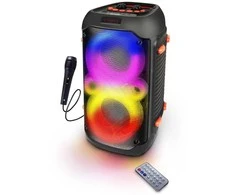 Esperanza EP156 BT FM LED RGB KARAOKE Speaker Juodas 20W