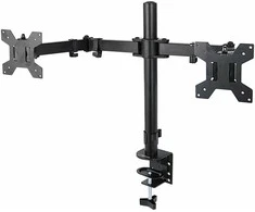 Monitorių Laikiklis - Esperanza ERW018 Dviem Monitoriams 10-27" Iki 8kg