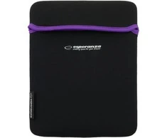 Planšetės dėklas Esperanza Neoprene ET172V, 9.7", juoda/violetinė, 9.7'' planšetiniams kompiuteriams