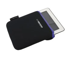 Planšetės dėklas Esperanza Neoprene ET172V, 9.7", juoda/violetinė, 9.7'' planšetiniams kompiuteriams