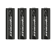 EZA106 Esperanza baterijos ni-mh aa didelės talpos 2600mah 4vnt juodos