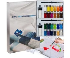 Fabric paints - 24 pcs. 300ml Maaleo 22948