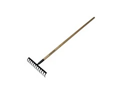 Fiskars FS135751 Grėblys 12 dantų su medine rankena 1560 mm (FSL12)