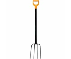 Fiskars Solid Metal komposto šakė apvaliais virbais