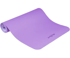 Gimnastikos kilimėlis jogai, pilatesui, fitnesui, 183x61cm, storis 6mm, TPE medžiaga, violetinė, REBEL ACTIVE