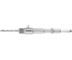 Šešiakampis skylių pjūklo adapteris ir M22 200 mm centravimo grąžtas