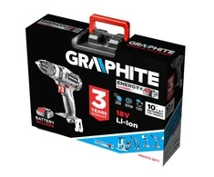 Graphite 58G019-SET1 gręžtuvas 18 V 1 x 2 Ah baterija