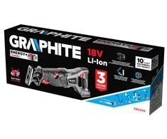 Akumuliatorinis tiesinis pjūklas Graphite 58G096; 18 V (be akumuliatoriaus ir pakrovėjo)