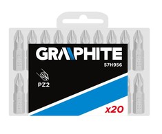 Atsuktuvo antgaliai GRAPHITE PZ2, 25 mm, 1/4", 20 vnt.