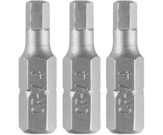 Bity Šešiakampiai antgaliai H4 x 25 mm, 3 vnt.