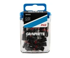Smūginiai antgaliai GRAPHITE PH3 x 25 mm (20 vnt.)