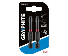 Smūginiai antgaliai GRAPHITE PH3 x 50 mm (2 vnt.)