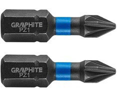 Smūginiai antgaliai GRAPHITE PZ1 25 mm (2 vnt.)