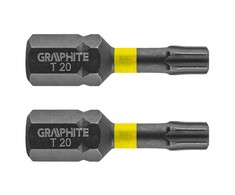 Smūginiai antgaliai GRAPHITE TX20 25 mm (2 vnt.)