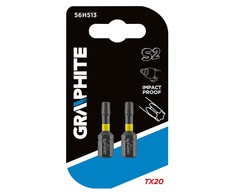 Smūginiai antgaliai GRAPHITE TX20 25 mm (2 vnt.)