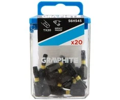Graphite Smūginiai antgaliai TX20 x 25 mm, 20 vnt.