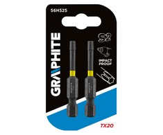 Smūginiai antgaliai GRAPHITE TX20 50 mm (2 vnt.)