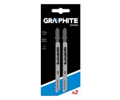 Graphite Grafitiniai kniedžių šepetėliai, 10 TPI, T tipo rankena, komplektas 2 vnt.