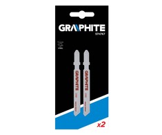 Graphite Grafitiniai kniedžių šepetėliai, 21 TPI, T tipo rankena, komplektas, 2 vnt.