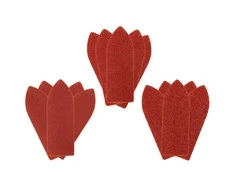 Papier Velcro delta švitrinis popierius 32 x 92 mm, K60, K100, K180, 15 vnt. rinkinys
