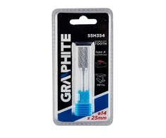 Graphite Metalo freza HM, A tipas (cilindrinis), 14 x 25 mm, kotas 6 x 45 mm