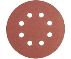 Krążki Švitrinis popierius GRAPHITE Velcro 125 mm K240