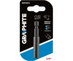 Smūginis antgalių laikiklis GRAPHITE 60mm su magnetu