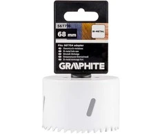 Grąžtas Bimetalo gręžimo karūnėlė GRAPHITE, 68 mm