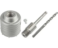 65 mm GRAPHITE Skylės Pjūklas su SDS+ Adapteriu ir Grąžtu