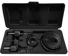 Otwornice Skylėms gręžti skirti pjūklai su adapteriais, 19–76 mm, 15 vnt. rinkinys