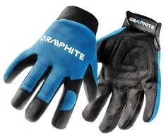 Graphite Rękawice 10 colių darbo pirštinės, sintetinė oda + elastingas audinys
