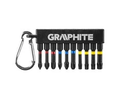 Smūginiai antgaliai GRAPHITE 10 vnt. (PH1/2/3, PZ1/2/3, TX25/27/30/40), 50 mm