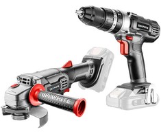 Graphite E+ rinkinys: 58GE130 šlifuoklis + 58G010 smūginis grąžtas/suktuvas