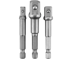 Zestaw Rinkinys Galvučių mažinimo rinkinys 1/2", 1/4", 3/8" į 1/4" šešiakampius, 3 vnt.