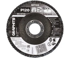 Ściernica Cirkonio plokštelinis diskas 115 x 22,2 mm, P120