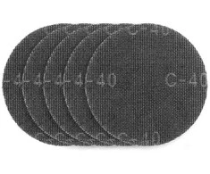 Siatka Šlifavimo tinklelis su lipdukais 180 mm, K40, 5 vnt. šlifuokliui 59G263