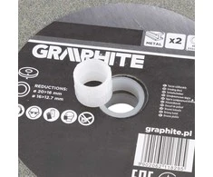 Graphite Tarcze Šlifavimo diskai 200 x 20/16/12,7 x 20 mm, P60, 2 vnt.
