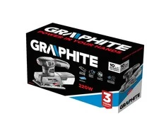 Graphite 220W orbitinis šlifuoklis, pagrindas 90 x 187 mm