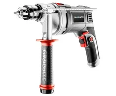 GRH Gręžtuvas 850 W smūginis gręžtuvas, 13 mm raktinis griebtuvas, greitis 0–3000 min-1, nešiojimo dėklas