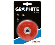 Sutvirtintas vielinis šepetys Graphite 65mm M14 INOX - 57H585