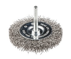 Szczotka Vielinis diskinis šepetys su velenu Graphite 50mm INOX - 57H601