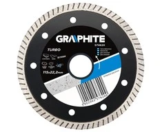 Deimantinis šlifuoklis Graphite 115x22.2mm turbo super cienka - 57H620