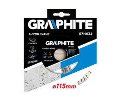 Graphite Grafitinis deimantinis diskas 115x22,2 mm turbo banga 57H632