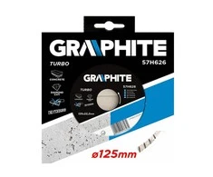 Deimantinis diskas GRAPHITE 57H626 skersmuo 125mm, Turbo