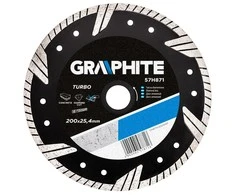 Graphite 200 x 25,4 mm turbo deimantinis diskas