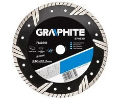 Deimantinis diskas GRAPHITE 57H630 skersmuo 230mm, Turbo