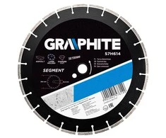 Graphite Grafito segmentuotas deimantinis diskas 350x25,4 mm 57H614