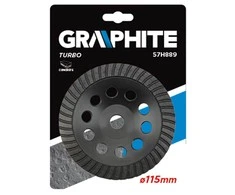 Graphite Grafito deimantinis šlifavimo diskas Turbina 115x22,2x5mm